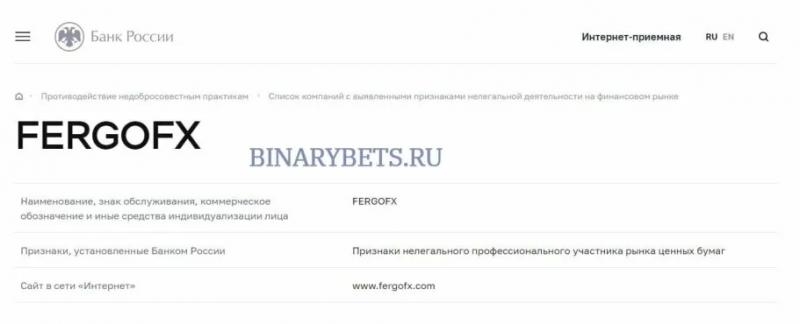 Fergofx&ndash; ЛОХОТРОН. Реальные отзывы. Проверка