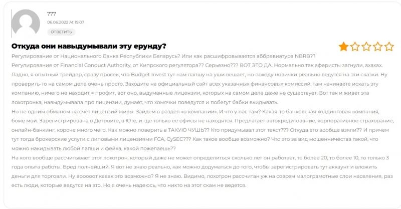 Budget Invest — Крупный и надежный холдинг?