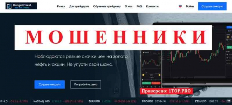 Budget Invest МОШЕННИКИ отзывы снять деньги