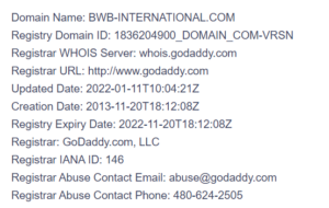 BWB International &ndash; один из свежих шаблонных лохотронов