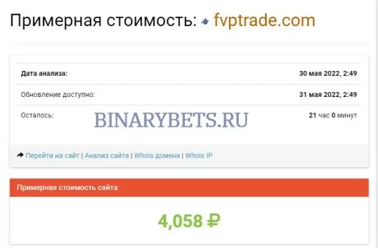 FVP Trade &ndash; ЛОХОТРОН. Реальные отзывы. Проверка