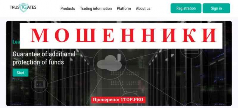 Trust Gates МОШЕННИКИ отзывы снять деньги