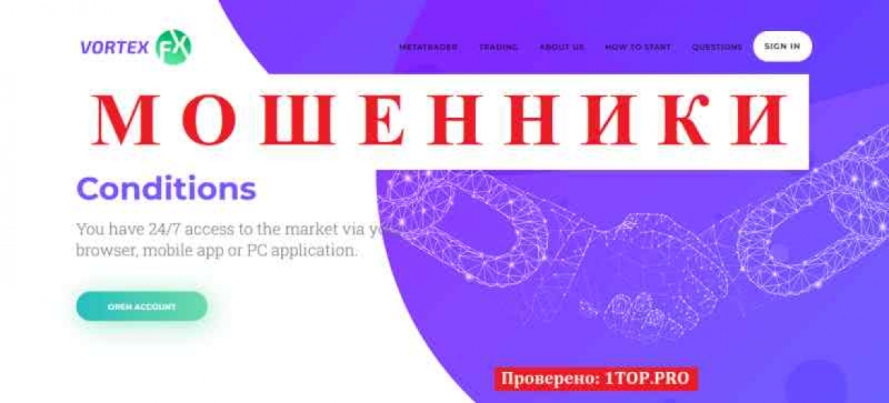 Vortex FX МОШЕННИКИ отзывы снять деньги