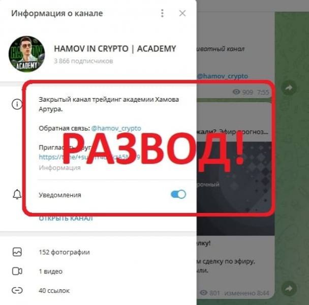 Hamov In Crypto отзывы о телеграмм канале — развод? — Seoseed.ru