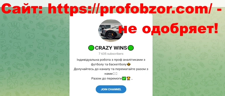 CRAZY WINS отзывы и обзор канала