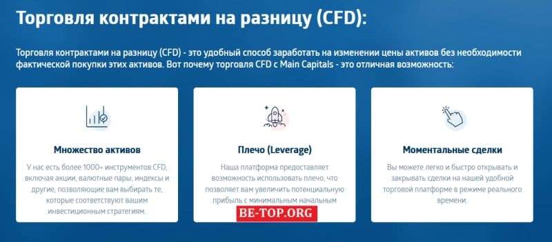 Main Capitals &mdash; обман, грабеж инвесторов, лживые обещания, отзывы