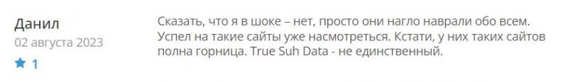 Обзор инвестиционной компании True Suh Data &mdash; уже не первый клон-лохотрон и однозначно развод.